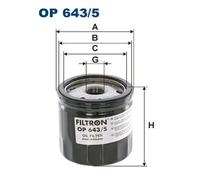 Filtro olio Filtro ad avvitamento OP 643/5 FILTRON per RENAULT DACIA NISSAN