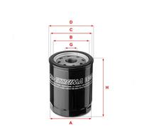 Filtro olio Filtro ad avvitamento S 2530 R SOFIMA per LANCIA FIAT PEUGEOT