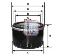 Filtro olio Filtro ad avvitamento S 2640 R SOFIMA per LANCIA FIAT FORD ABARTH