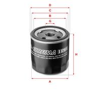 Filtro olio Filtro ad avvitamento S 3299 R SOFIMA per OPEL CHEVROLET LOTUS SAAB