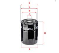 Filtro olio Filtro ad avvitamento S 3530 R SOFIMA per FIAT ALFA ROMEO LANCIA