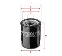 Filtro olio Filtro ad avvitamento S 4030 R SOFIMA per FIAT LANCIA MITSUBISHI KIA