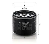 Filtro olio MANN-FILTER W 1114/80