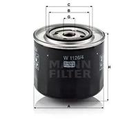 MANN-FILTER Filtro olio W 1126 per applicazioni fuoristrada