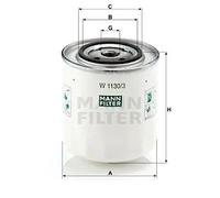 Filtro olio Filtro ad avvitamento W 1130/3 MANN-FILTER per VOLVO S80 I V70 II