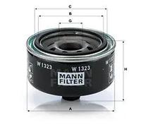 Filtro olio Filtro ad avvitamento W 1323 MANN-FILTER per VW LT 28-46 II Furgone
