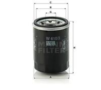 Filtro olio Filtro ad avvitamento W 610/3 MANN-FILTER per MITSUBISHI OPEL MAZDA