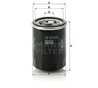 Filtro olio Filtro ad avvitamento W 610/6 MANN-FILTER per HONDA ACCORD III CAPA