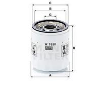 Filtro olio MANN-FILTER W 7030