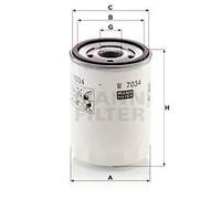 Mann Filter W 7034 Filtro Olio Avvitabile Per Ford Transit V363 Tourneo Custom