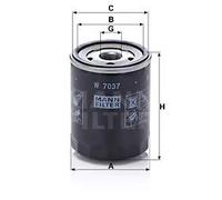 Filtro olio Filtro ad avvitamento W 7037 MANN-FILTER per SUBARU XV OUTBACK