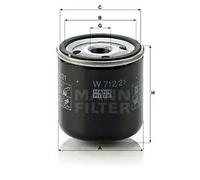 MANN-FILTER W 712/21 Filtro dell'olio - per Autovetture + veicoli commeriali