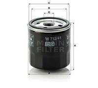 MANN-FILTER W 712/41 Filtro dell'olio - per Autovetture + veicoli commeriali