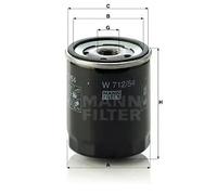 Filtro olio MANN-FILTER W 712/54