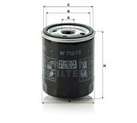 Filtro olio MANN-FILTER W 712/73