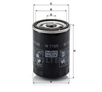 Filtro olio MANN-FILTER W 713/9