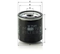 Filtro olio Filtro ad avvitamento W 714/4 MANN-FILTER per FIAT LANCIA ALFA ROMEO