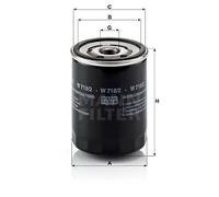 Filtro olio Filtro ad avvitamento W 718/2 MANN-FILTER per ALFA ROMEO FIAT LANCIA