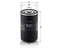 Filtro olio Filtro ad avvitamento W 719/5 MANN-FILTER per AUDI VW SEAT PORSCHE