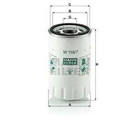 Filtro olio Filtro ad avvitamento W 719/7 MANN-FILTER per JAGUAR DAIMLER