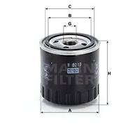MANN-FILTER W 8013 Filtro dell'olio - per Autovetture + veicoli commeriali