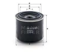 Filtro olio Filtro ad avvitamento W 811/83 MANN-FILTER per NISSAN MICRA I
