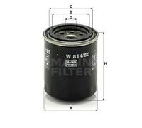 MANN-FILTER W 814/80 Filtro dell'olio - per Autovetture + veicoli commeriali