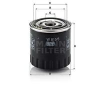 MANN-FILTER W 815/5 Filtro dell'olio - per Autovetture + veicoli commeriali