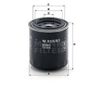 MANN-FILTER Filtro olio (W 815/81)