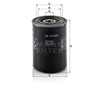Filtro olio Filtro ad avvitamento W 816/80 MANN-FILTER per MITSUBISHI DAIHATSU
