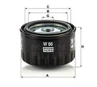 MANN-FILTER W 86 Filtro olio