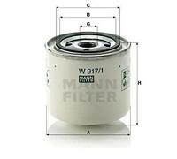 Filtro olio MANN-FILTER W 917/1