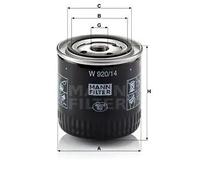 Filtro olio Filtro ad avvitamento W 920/14 MANN-FILTER per NISSAN LDV