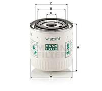 Filtro olio Filtro ad avvitamento W 920/38 MANN-FILTER per VOLVO 460 440 S40 I