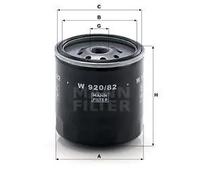 Filtro olio Filtro ad avvitamento W 920/82 MANN-FILTER per ISUZU OPEL