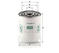 Filtro olio Filtro ad avvitamento W 930/13 MANN-FILTER per JAGUAR DAIMLER