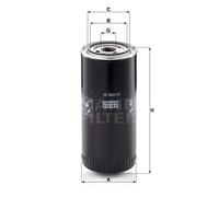 Filtri, idraulica operativa MANN-FILTER W 962/14