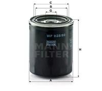 MANN-FILTER WP 928/80 Filtro dell'olio - per Autovetture + veicoli commeriali