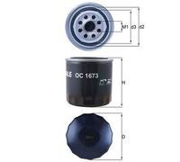 Filtro Olio Filtro Avvitabile 80mm MAHLE per ix35 (Lm / El / Elh )