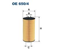Filtro olio FILTRON OE650/4