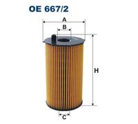 Filtro olio FILTRON OE 667/2 per LAND ROVER RANGE ROVER