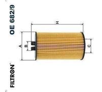 Filtro olio FILTRON OE 682/9 per OPEL ASTRA J GTC 1.6 2012-2018