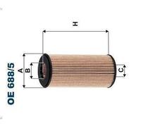 Filtro olio FILTRON OE 688/5 per AUDI Q5 (8RB) 2 2012-2016