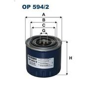 Filtro olio FILTRON OP 594/2 per RENAULT SAFRANE I (B54_) 2.5 1992-1996