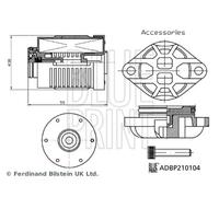 Filtro idraulico, frizione a lamelle-quattro ruote motrici compatibile con FORD