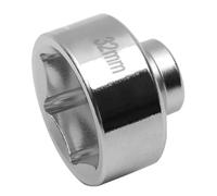 Filtro olio indietro: una robusta scatola in acciaio a 6 punti da 32 mm, per filtro olio | Strumento di rimozione a basso profilo con trazione da 3/8 pollici, accesori