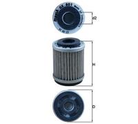 Filtro Olio Inserto Filtro 37,7mm MAHLE per Yamaha XC