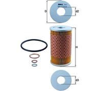 Filtro Olio Inserto Filtro MAHLE per Mercedes-Benz Pinna Posteriore (W110)