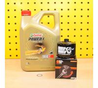 Filtro Olio K&N Per BMW S 1000 RR R XR M1000RR Castrol Power1 Racing 5W40