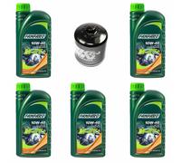 Filtro Olio KN177 Motore Set 10W40 5 Litro per Buell XB12 Tt 1200 XB9 SX 1000